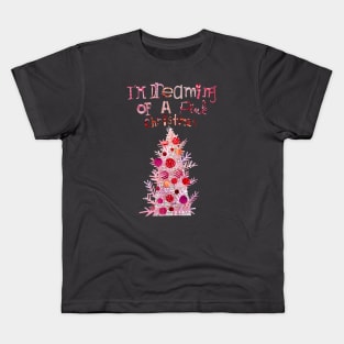I'm dreaming of a pink Christmas Kids T-Shirt